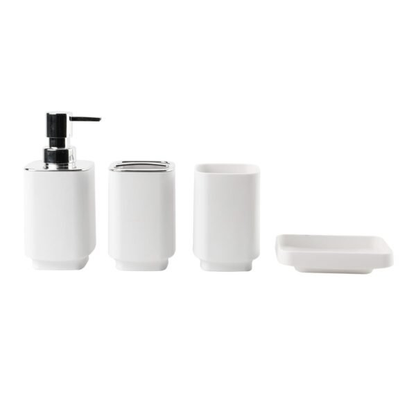 TK 4 Piece Bathroom Set – Matte Finish Accessories