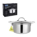 TK Honeycomb Stainless Steel Casserole Pot with Lid