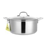 TK Honeycomb Stainless Steel Casserole Pot with Lid