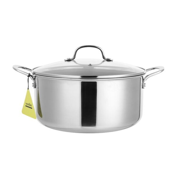 TK Honeycomb Stainless Steel Casserole Pot with Lid