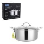 TK Honeycomb Stainless Steel Casserole Pot with Lid