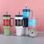Insulated 1200ml Double Wall Bottle – 2-in-1 Straw & Sip Lid