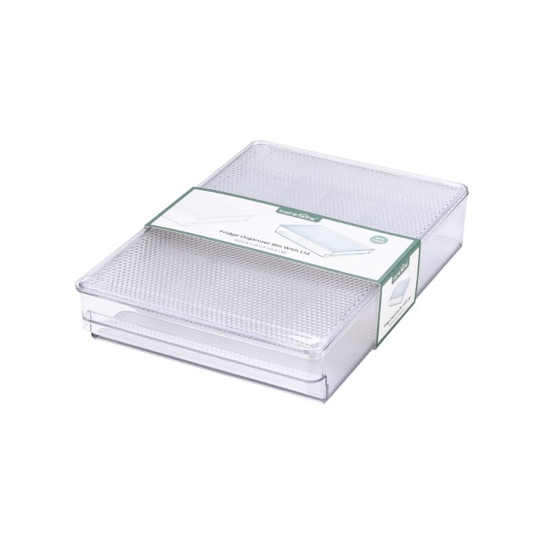 TK Fridge Storage Bin with Lid – Easy Access Kitchen Organizer