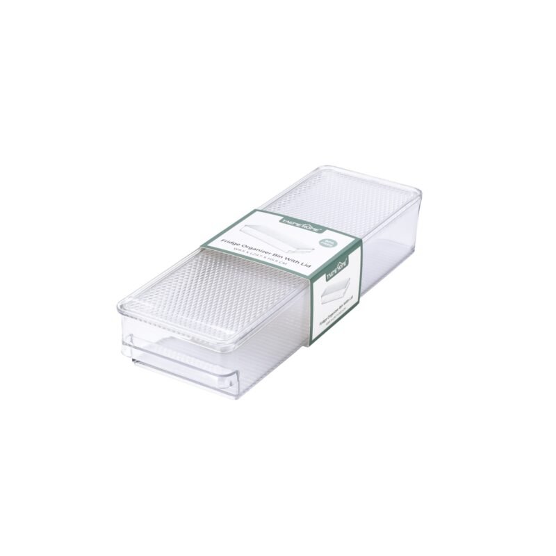 TK Fridge Storage Bin with Lid – Easy Access Kitchen Organizer