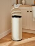 TK 30L Retro Pedal Bin – Metal Trash Can with Inner Bucket