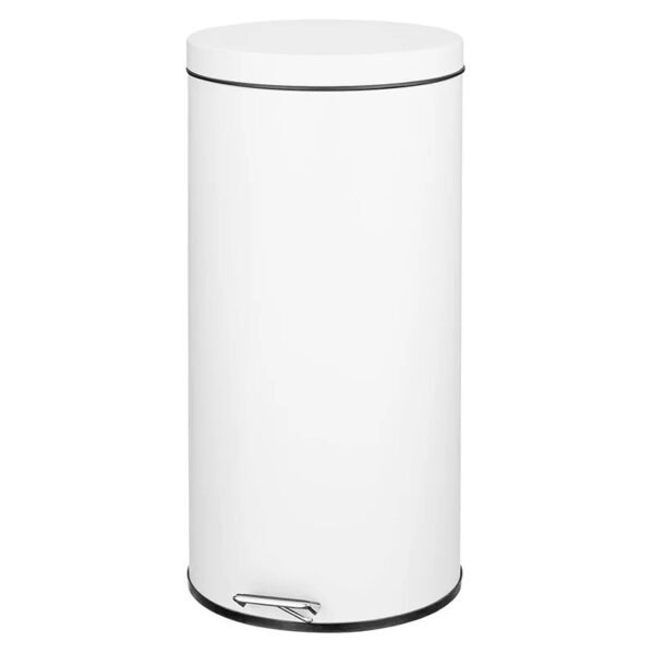 TK Cylinder Pedal Bin with Soft Close – Metal Kitchen Trash Can