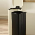 TK 30L Refuse Bin with Inner Bucket – Metal Trash Can for Kitchen & Office