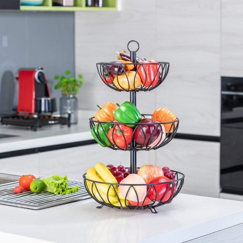 3 Tier Fruit Basket Stand – Kitchen Counter Organizer