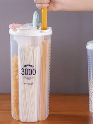 4-Section Food Storage Container – 3L Airtight Box