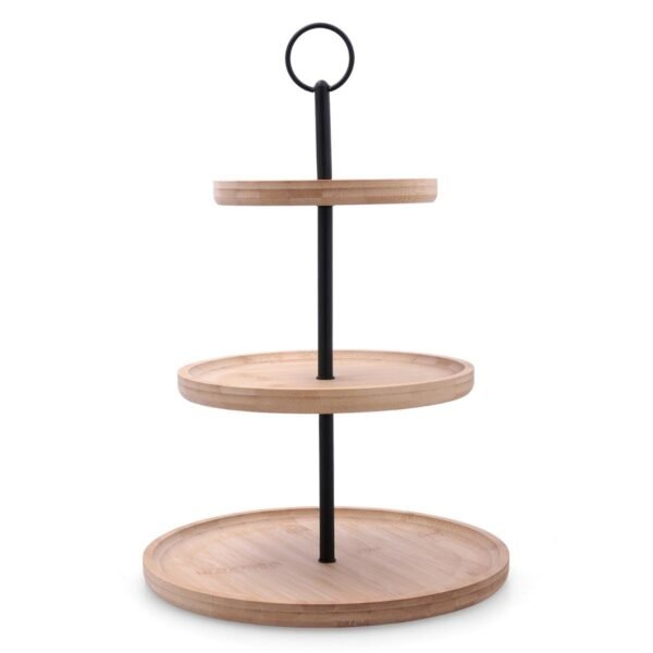 3 Tier Bamboo Food Stand for Kitchen & Dining