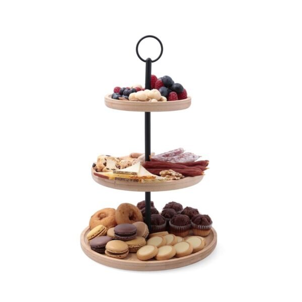 3 Tier Bamboo Food Stand for Kitchen & Dining