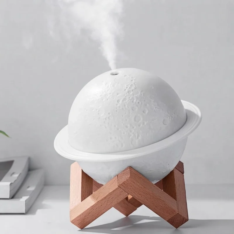3d moon lamp humidifier with led night light, aromatherapy diffuser