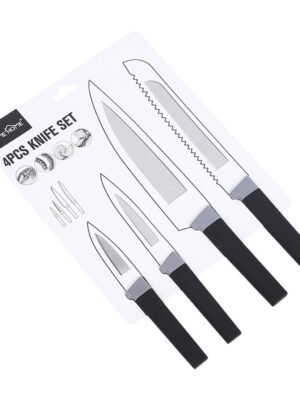 TK 4-Piece Kitchen Knife Set – Stainless Steel Cutting Knives