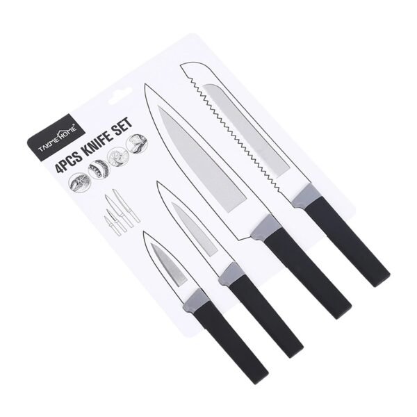 TK 4-Piece Kitchen Knife Set – Stainless Steel Cutting Knives