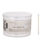TK Bamboo Cotton Swabs – 500 Count, 100% Cotton Tips