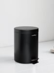 TK Cylindrical Metal Pedal Waste Bin with Inner Bucket