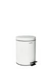 TK Cylindrical Metal Pedal Waste Bin with Inner Bucket