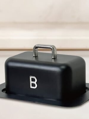 TK Butter Dish with Lid – Metal Kitchen Table Storage & Serving Accessory