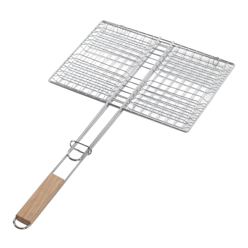 TK Rectangular BBQ Rack – Wood & Iron Grill