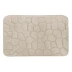 TK Microfiber Stone Pattern Bathroom Mat – Anti-Slip 45×70 cm