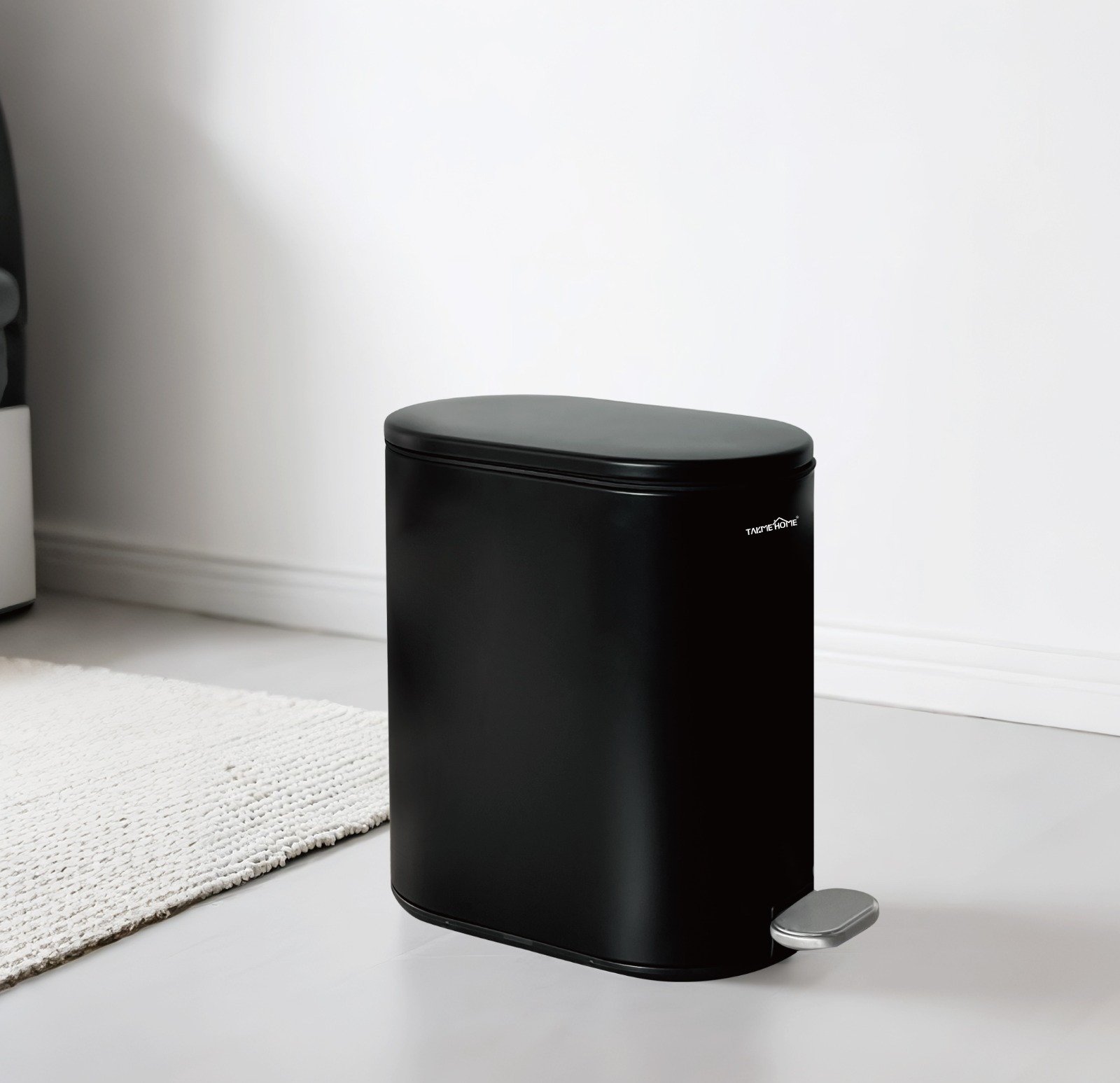 TK 5L Trash Can with Foot Pedal – Hands-Free Waste Bin