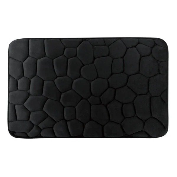 TK Microfiber Stone Pattern Bathroom Mat – Anti-Slip 45×70 cm