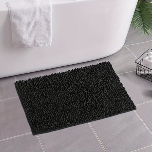 TK Soft Chenille Bathroom Mat – Absorbent Non-Slip Rug