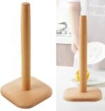 TK Bamboo Paper Towel Holder – Kitchen Counter Roll Stand
