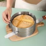 Adjustable Cake Slicing Tool – Stainless Steel Layer Cutter