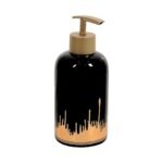 Ceramic Soap Dispenser with Gold Accents – 300ml Luxury Pump