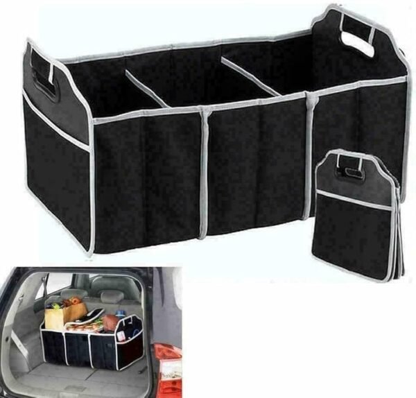 3 Compartment Car Boot Organizer – Multipurpose Storage