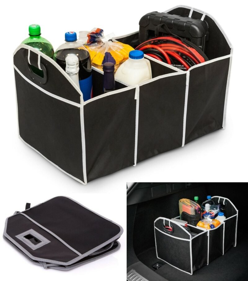 3 Compartment Car Boot Organizer – Multipurpose Storage