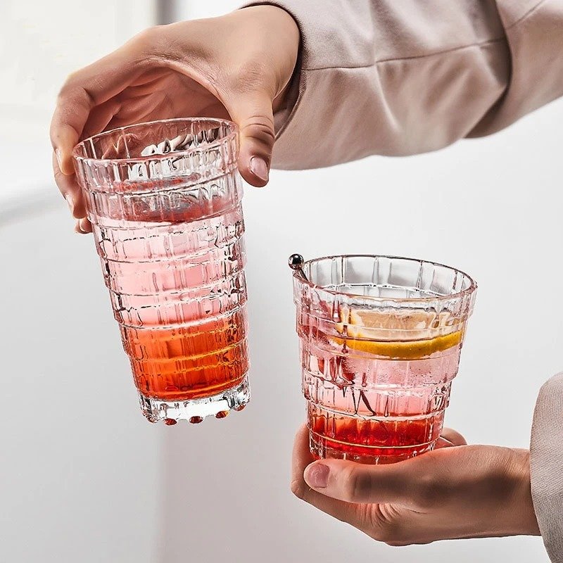 Round Stackable Water Glass – Durable Drinkware (Set of 6)
