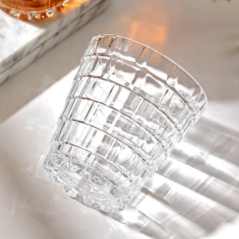 Round Stackable Water Glass – Durable Drinkware (Set of 6)