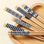 TK Bamboo Chopsticks Set – 4 Pairs Assorted Reusable