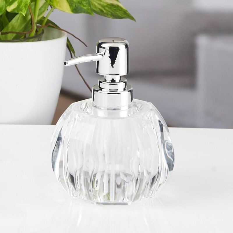 TK Round Acrylic Soap & Lotion Dispenser with ABS Pump