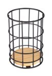 TK Wire Cutlery Holder with Bamboo Base