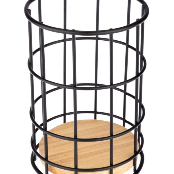 TK Wire Cutlery Holder with Bamboo Base