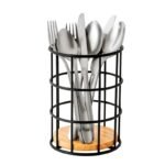 TK Wire Cutlery Holder with Bamboo Base
