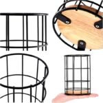 TK Wire Cutlery Holder with Bamboo Base