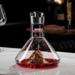 TK Crystal Waterfall Wine Decanter – Elegant Glass Wine Pourer