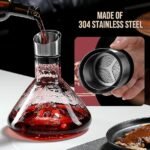 TK Crystal Waterfall Wine Decanter – Elegant Glass Wine Pourer