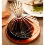 1200ml Rotating Wine Decanter – Elegant Wooden Base