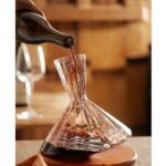 1200ml Rotating Wine Decanter – Elegant Wooden Base