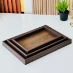 3-Piece MDF Serving Tray Set