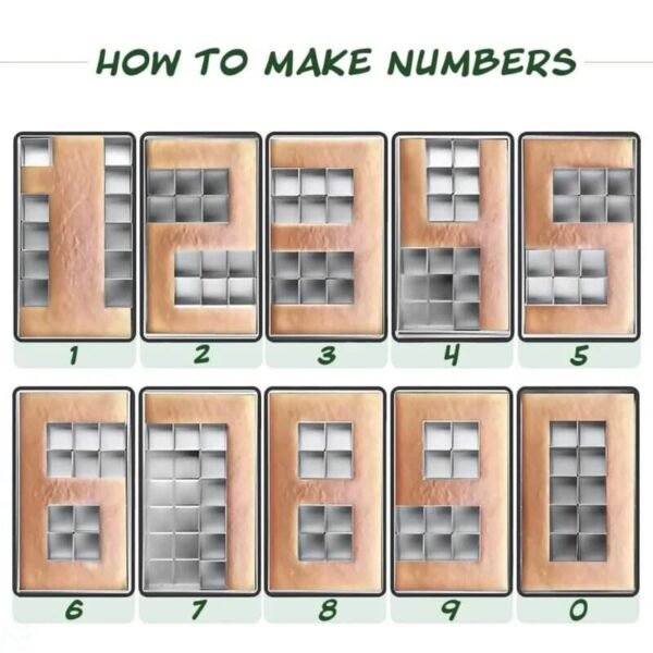 DIY Baking Moulds – Adjustable Numbers & Letters Cake Mould Set