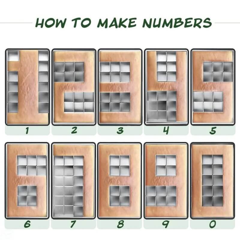 DIY Baking Moulds – Adjustable Numbers & Letters Cake Mould Set