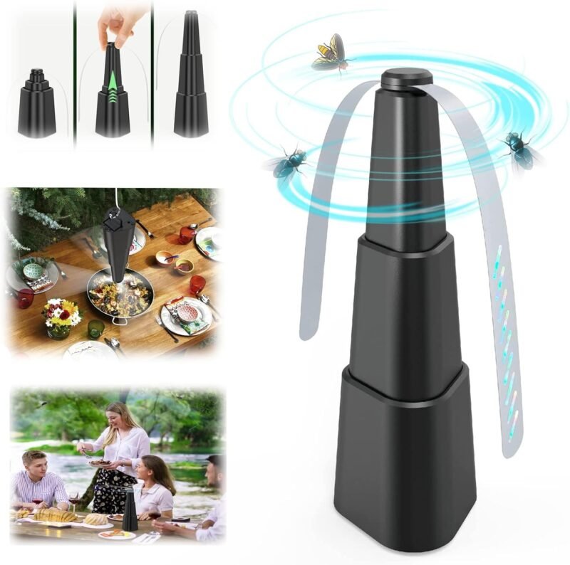 Collapsible Holographic Blade Fly Repellent Fan – Portable & Effective