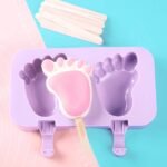 Silicone Ice Pop Mold – Frozen Treats Maker with 50 Sticks