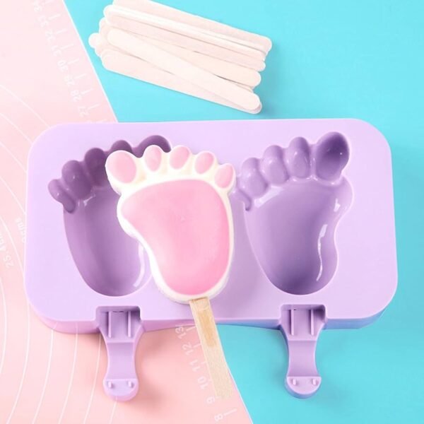 Silicone Ice Pop Mold – Frozen Treats Maker with 50 Sticks